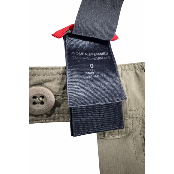 The North Face Wns Hiking Shorts Size 0 Khaki Outdoor Utility Hiking Gorpcore - Picture 8 of 9